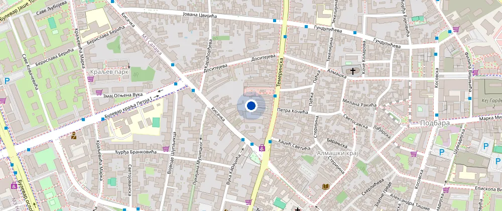 Mapa - Temerinska 13, Novi Sad